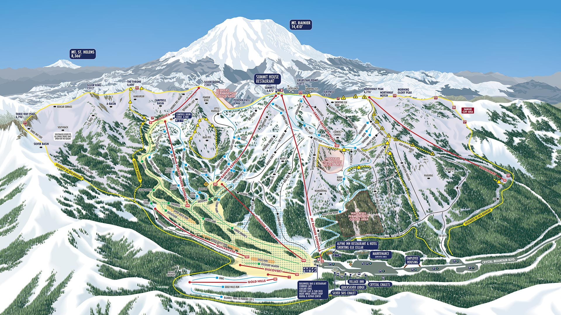 Best Seattle Ski Resort Near Mt Rainier Crystal Mountain