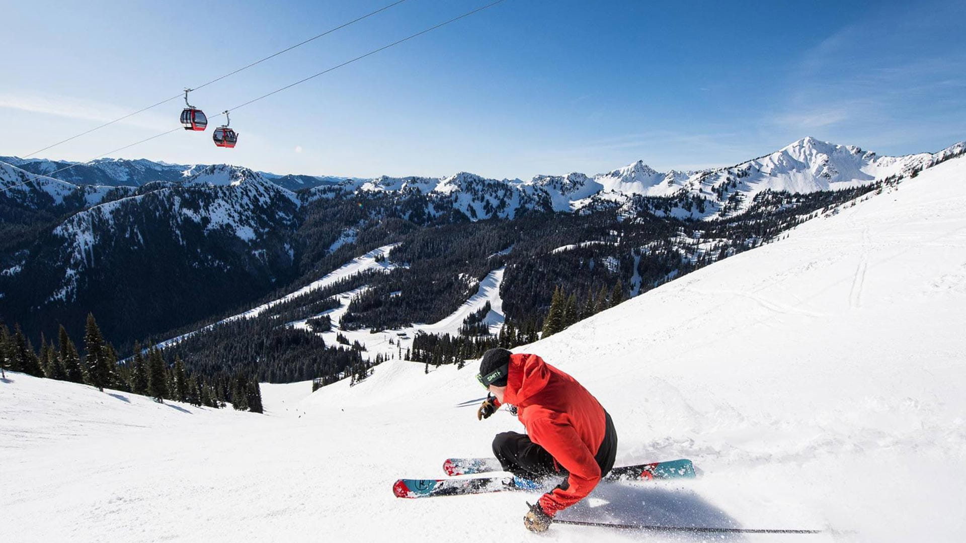 Skier at Crystal Mountain