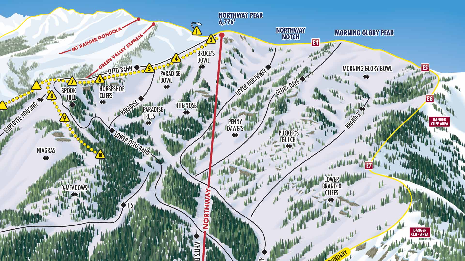 Trail Maps Crystal Mountain Resort