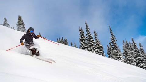 Skier at Crystal