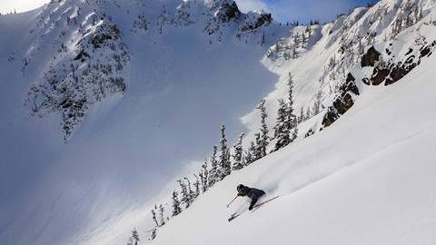 Skier at Crystal