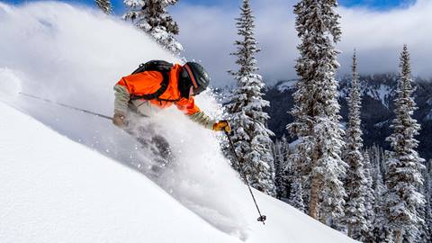 Skier at Crystal