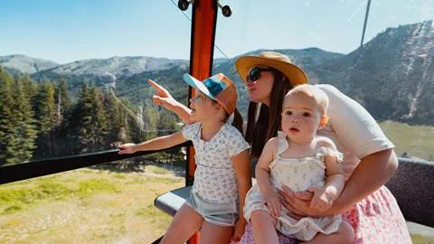 Family in Scenic Gondola