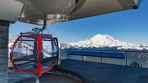 Gondola at summit