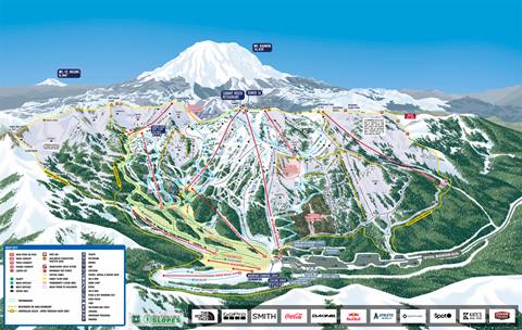 Image displaying the 2526 Winter Trail Maps for Crystal Mountain