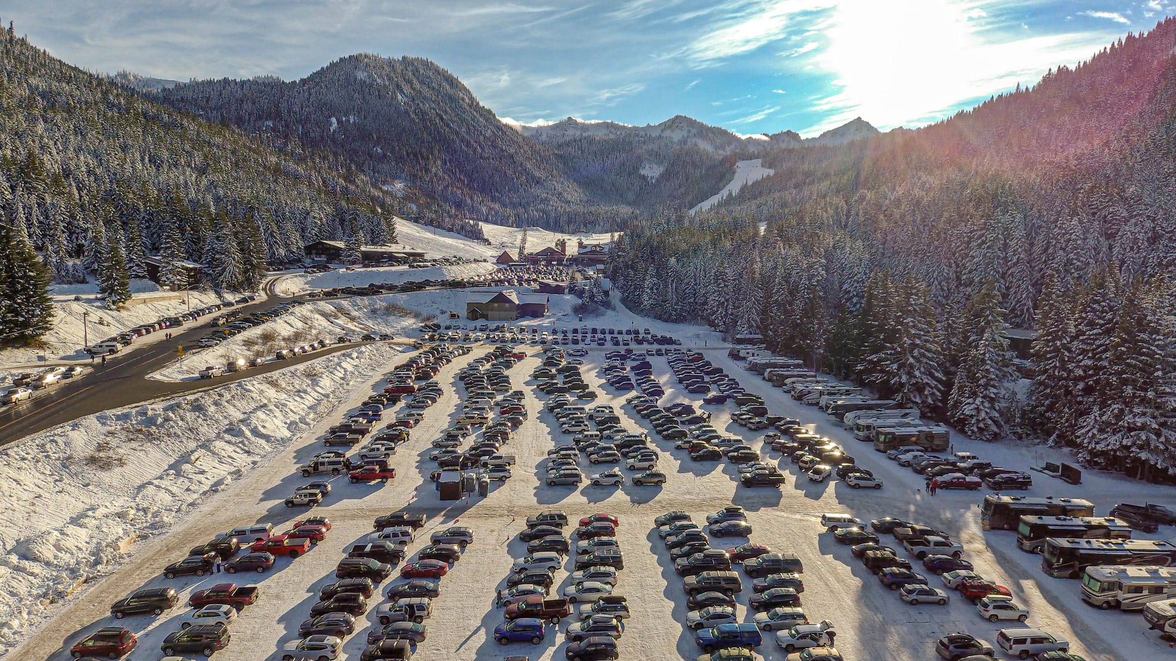 Parking At Crystal Crystal Mountain Resort