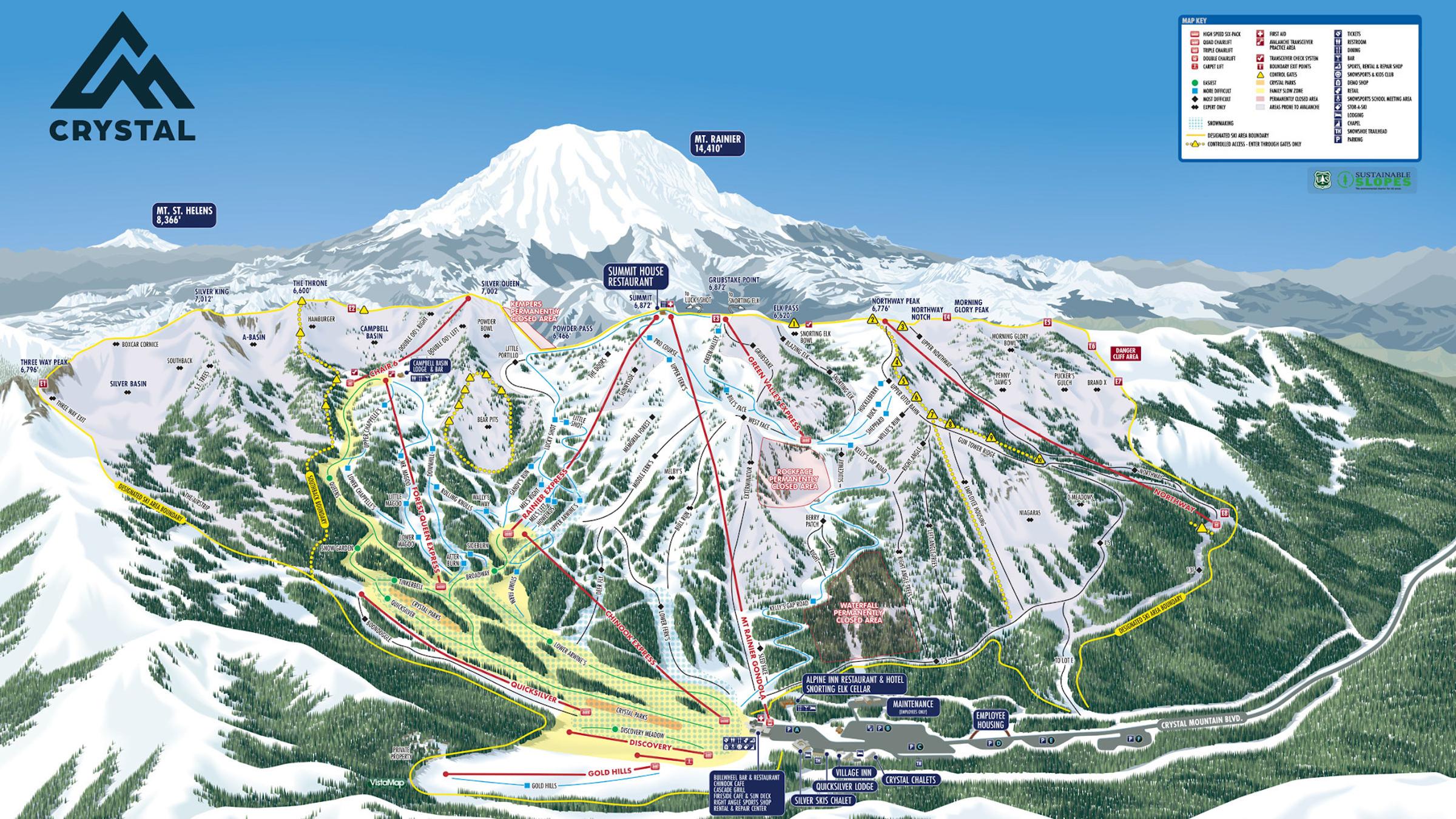 Trail Maps | Crystal Mountain Resort