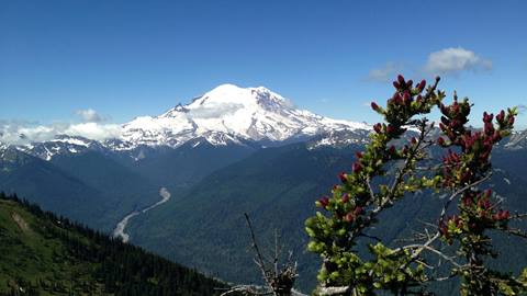 Mt. Rainier overlooking the Crystal Mountain area