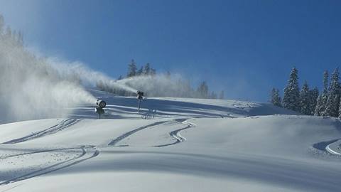 Snowmaking at Crystal Mountain
